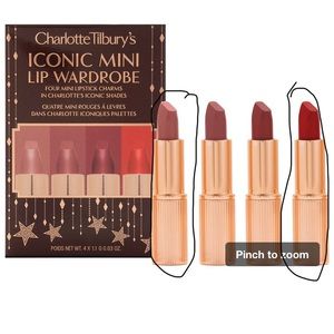 Charlotte Tilbury Mini Pillow talk & Red carpet Red